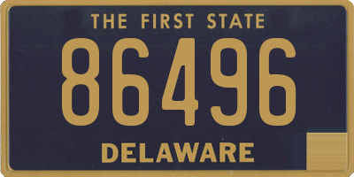 DE license plate 86496