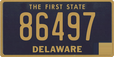 DE license plate 86497