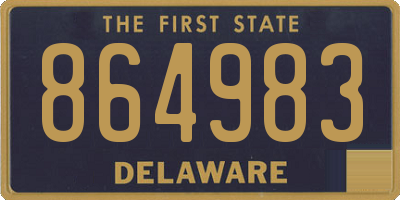 DE license plate 864983