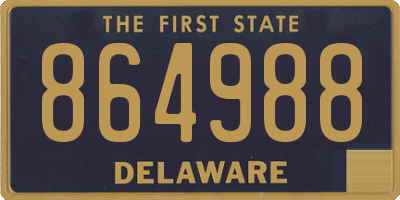 DE license plate 864988