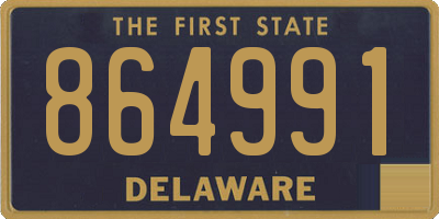 DE license plate 864991