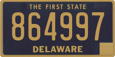 DE license plate 864997