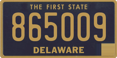DE license plate 865009