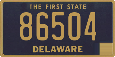 DE license plate 86504