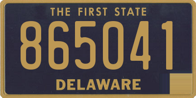 DE license plate 865041