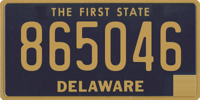DE license plate 865046