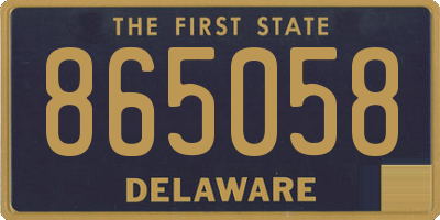 DE license plate 865058