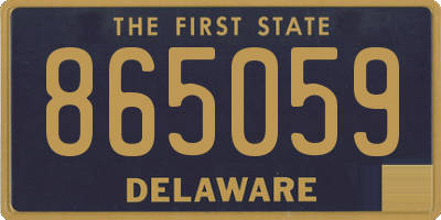 DE license plate 865059