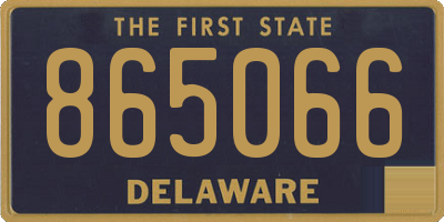 DE license plate 865066