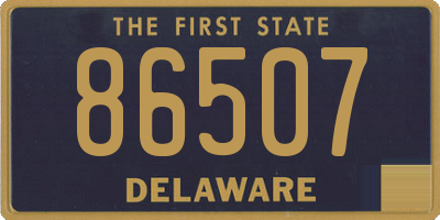 DE license plate 86507