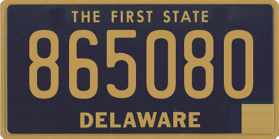 DE license plate 865080