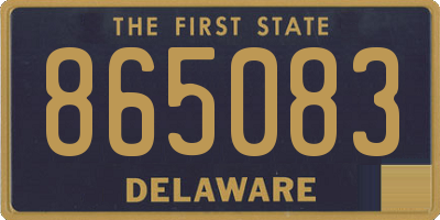 DE license plate 865083