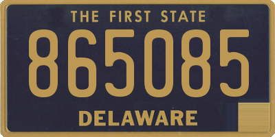 DE license plate 865085