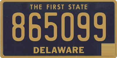 DE license plate 865099