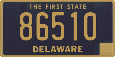 DE license plate 86510