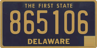 DE license plate 865106