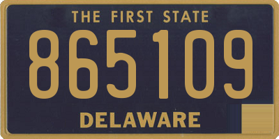 DE license plate 865109
