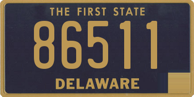 DE license plate 86511