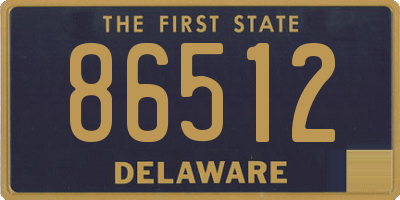 DE license plate 86512