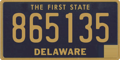 DE license plate 865135