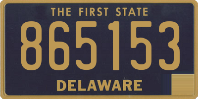 DE license plate 865153