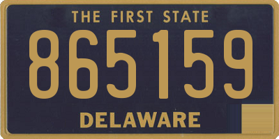 DE license plate 865159