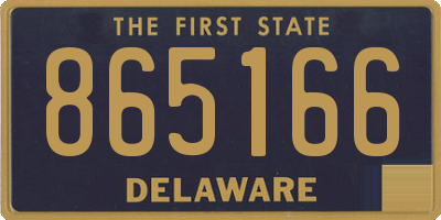 DE license plate 865166