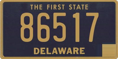 DE license plate 86517