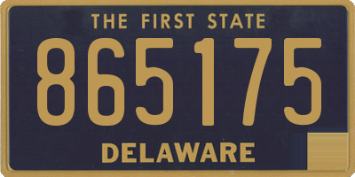 DE license plate 865175