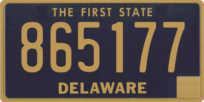 DE license plate 865177