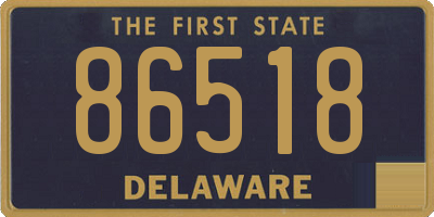 DE license plate 86518