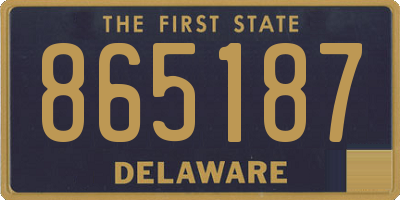 DE license plate 865187