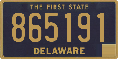 DE license plate 865191
