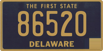 DE license plate 86520