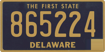 DE license plate 865224