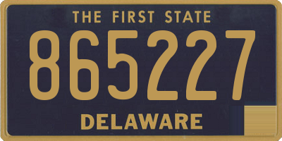 DE license plate 865227