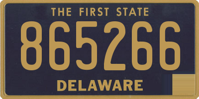DE license plate 865266