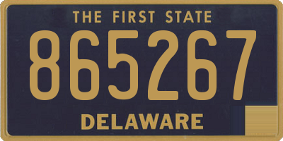 DE license plate 865267