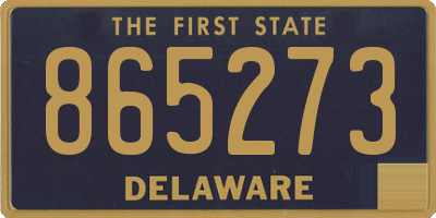 DE license plate 865273