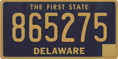 DE license plate 865275