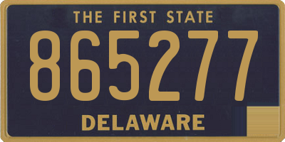 DE license plate 865277