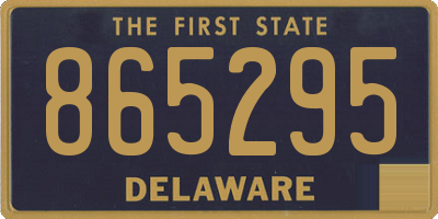 DE license plate 865295