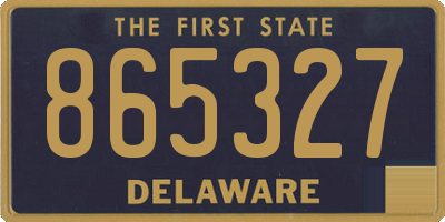 DE license plate 865327