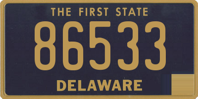 DE license plate 86533