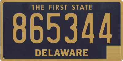 DE license plate 865344