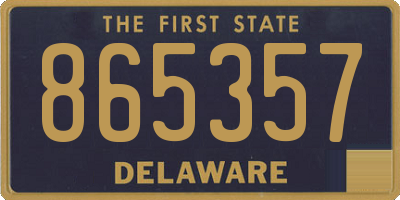 DE license plate 865357