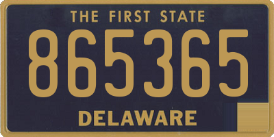 DE license plate 865365