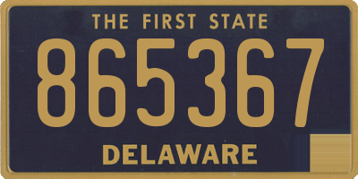 DE license plate 865367