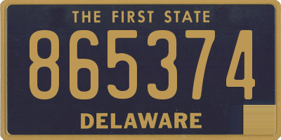 DE license plate 865374