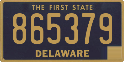 DE license plate 865379